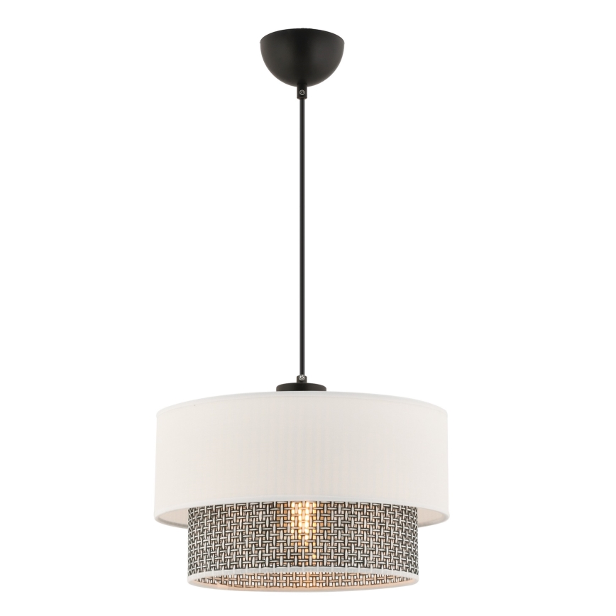 Hängeleuchte ECHO mit Kabelaufhängung 1xE27/60W/230V creme/grau