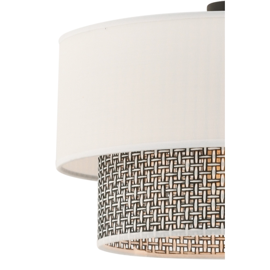 Hängeleuchte ECHO mit Kabelaufhängung 1xE27/60W/230V creme/grau