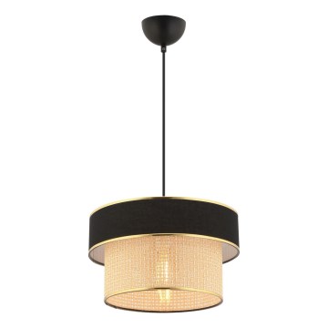 Hängeleuchte ERO mit Kabel 1xE27/60W/230V schwarz/beige