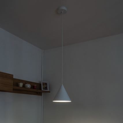 Hängeleuchte ETNA II an Kabel, 1x E27/15W/230V, Ø 18,5 cm, weiß