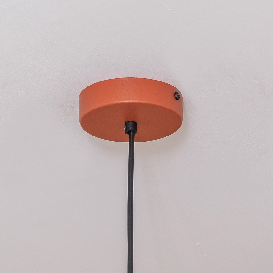 Hängeleuchte ETNA II an Kabel 1xE27/15W/230V Ø 25 cm orange
