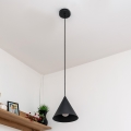 Hängeleuchte ETNA II mit Kabelaufhängung, 1x E27/15W/230V, Ø 18,5 cm, schwarz