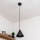 Hängeleuchte ETNA II mit Kabelaufhängung, 1x E27/15W/230V, Ø 18,5 cm, schwarz