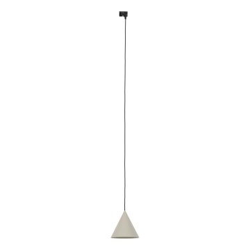 Hängeleuchte für 1-Phasen-Schienensystem CONO 1xE27/15W/230V schwarz/beige