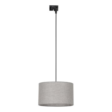 Hängeleuchte für 1-Phasen-Schienensystem TRACER 1xE27/15W/230V d 38 cm schwarz/grau