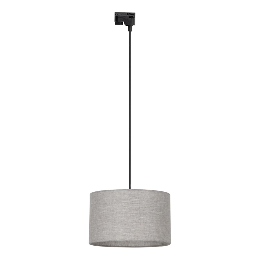 Hängeleuchte für 1-Phasen-Schienensystem TRACER 1xE27/15W/230V d 38 cm schwarz/grau
