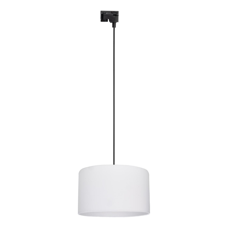 Hängeleuchte für 1-Phasen-Schienensystem TRACER 1xE27/15W/230V d 38 cm schwarz/weiß