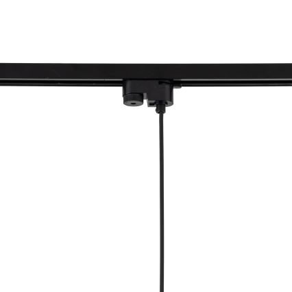 Hängeleuchte für 1-Phasen-Schienensystem TRACER 1xE27/15W/230V d 38 cm schwarz/braun