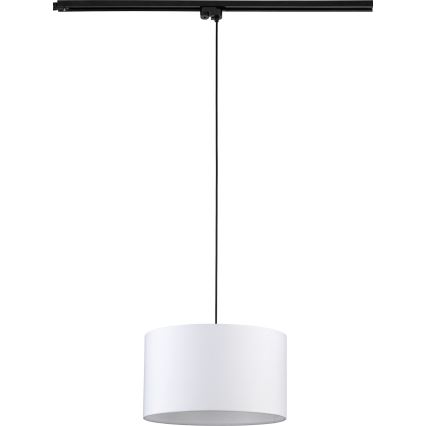 Hängeleuchte für 1-Phasen-Schienensystem TRACER 1xE27/15W/230V d 38 cm schwarz/weiß