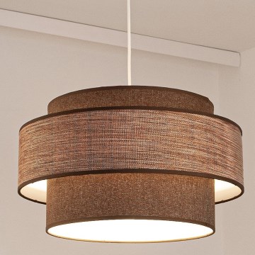 Hängeleuchte GRACE 1xE27/60W/230V braun/beige