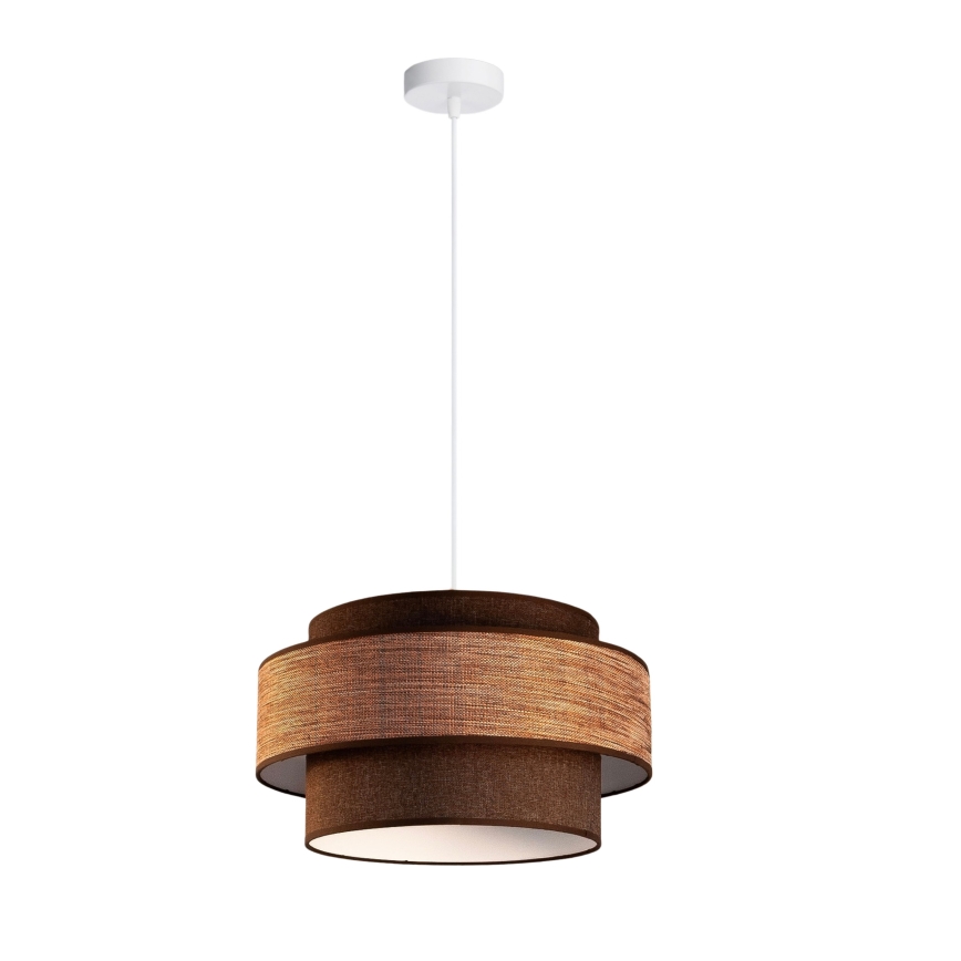Hängeleuchte GRACE 1xE27/60W/230V braun/beige