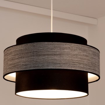 Hängeleuchte GRACE 1xE27/60W/230V schwarz/grau