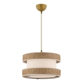 Hängeleuchte HALO mit Kabel 1xE27/60W/230V creme/beige