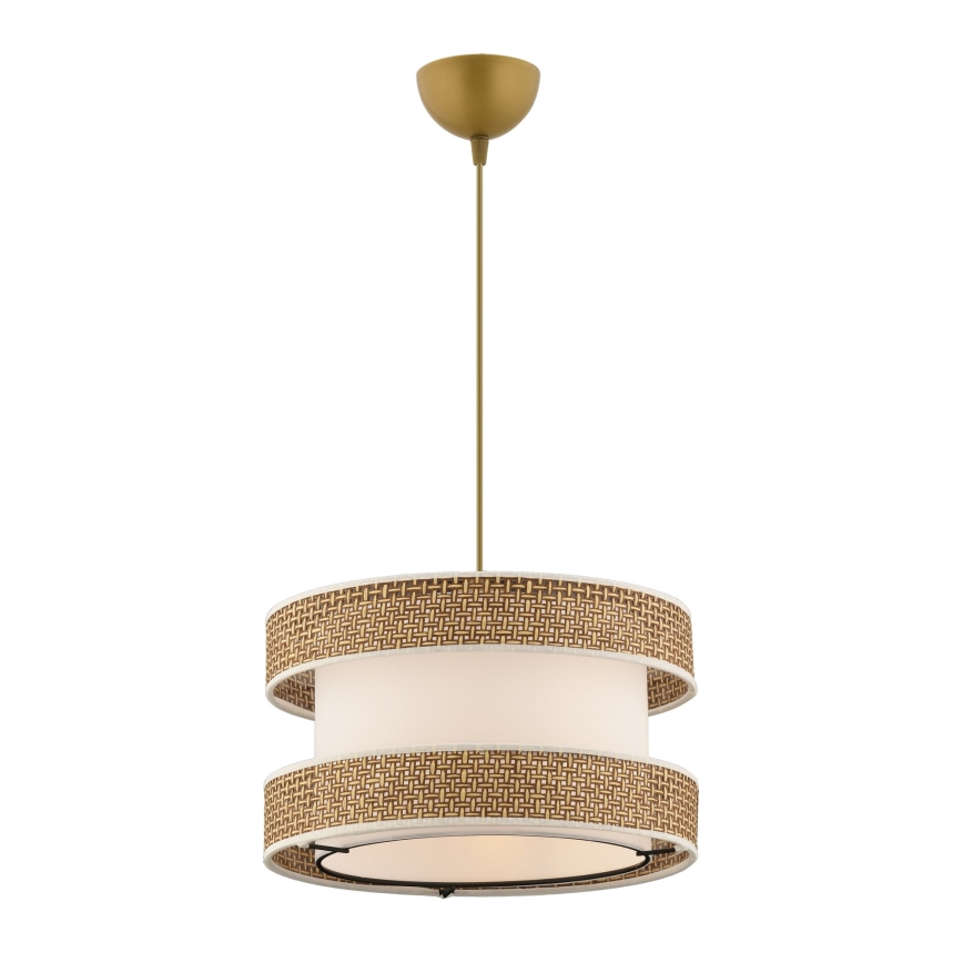 Hängeleuchte HALO mit Kabel 1xE27/60W/230V creme/beige