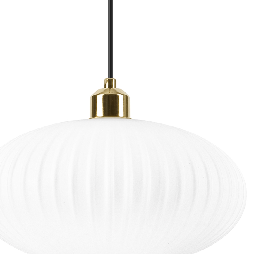 Hängeleuchte HARMA 1xE27/15W/230V d 30 cm weiß/golden