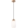 Hängeleuchte HARMONY 1xE27/15W/230V d 14 cm weiß/Eiche