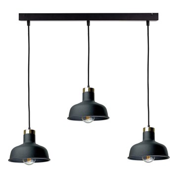 Hängeleuchte HEBE 3xE27/60W/230V schwarz
