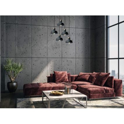 Hängeleuchte HEBE 5xE27/60W/230V schwarz