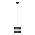 Hängeleuchte HELEN 1xE27/15W/230V Durchschn. 20 cm schwarz/silber