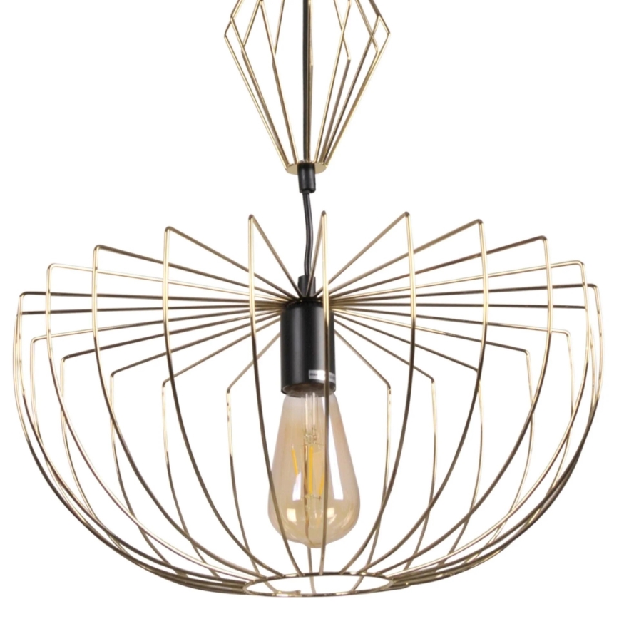 Hängeleuchte JASMINA 1xE27/20W/230V d 40 cm golden
