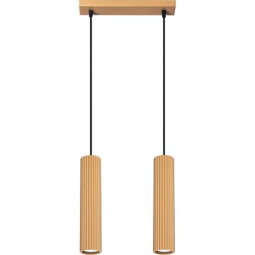 Hängeleuchte KARBON 2xGU10/10W/230V golden
