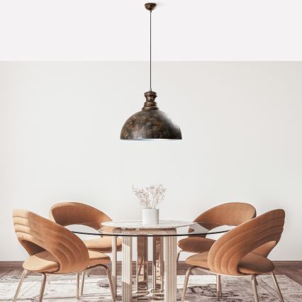 Hängeleuchte KURE 1xE27/40W/230V d 40 cm grau