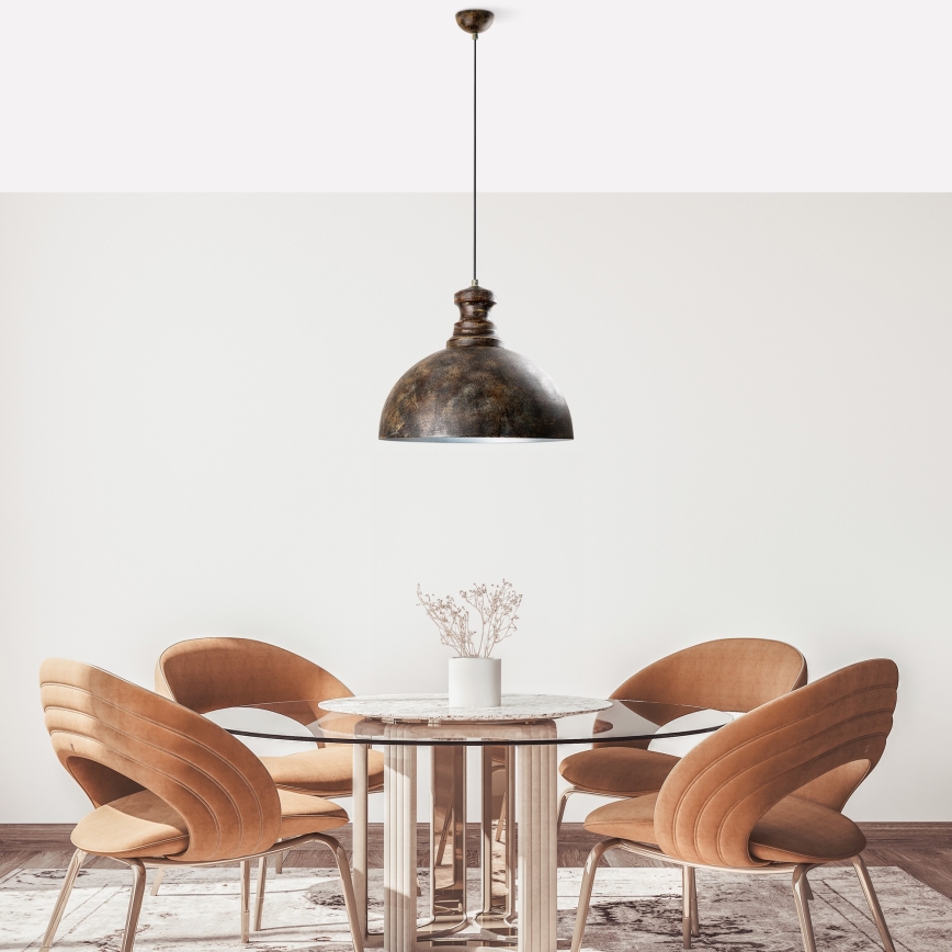 Hängeleuchte KURE 1xE27/40W/230V d 40 cm grau