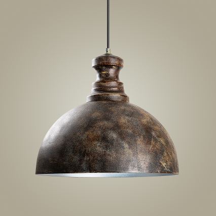 Hängeleuchte KURE 1xE27/40W/230V d 40 cm grau