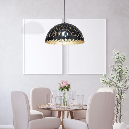 Hängeleuchte LISA BLACK 1xE27/60W/230V