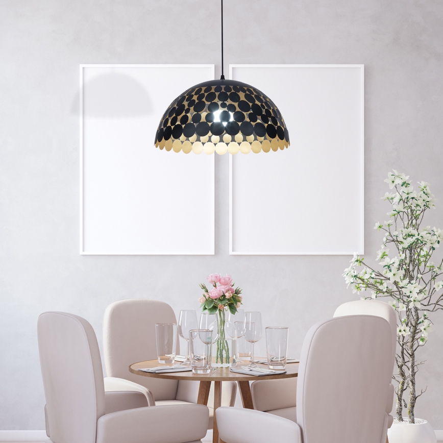 Hängeleuchte LISA BLACK 1xE27/60W/230V
