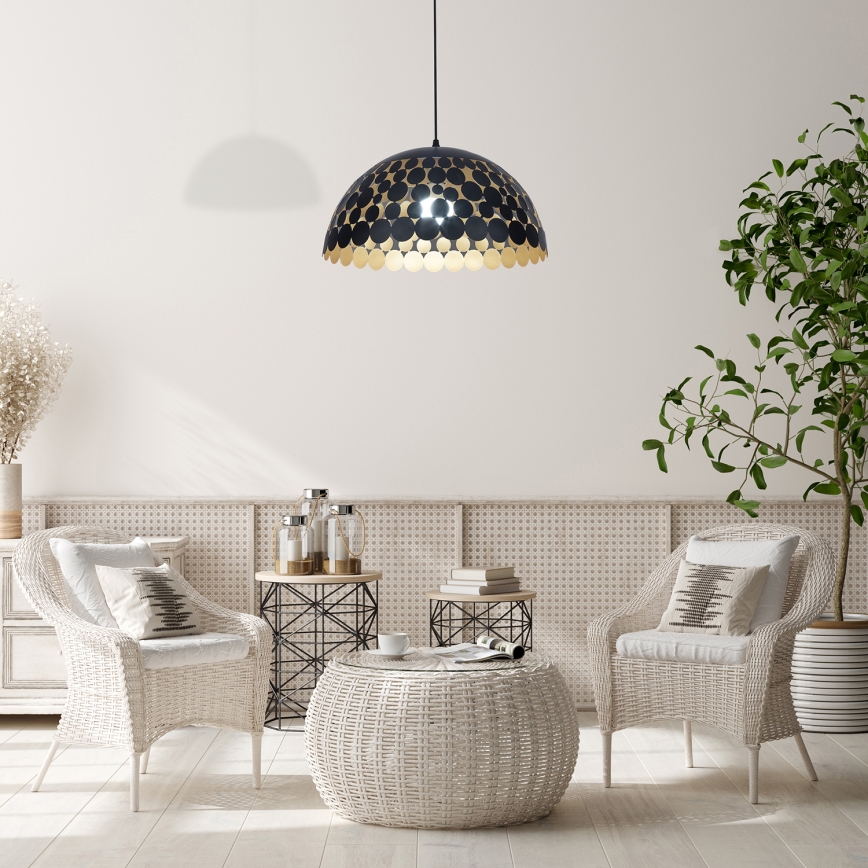 Hängeleuchte LISA BLACK 1xE27/60W/230V