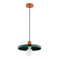 Hängeleuchte LITO an Kabel 1xE27/15W/230V grün/kupferfarben