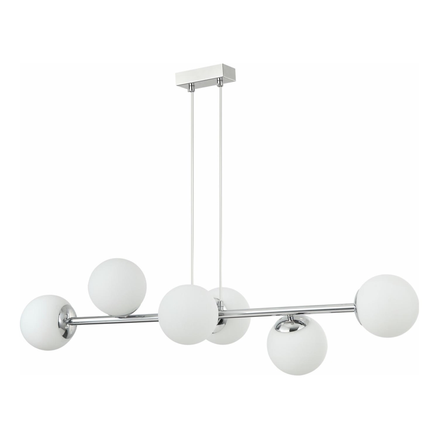 Hängeleuchte MADDIE 5xE14/5W/230V, glänzender Chrom