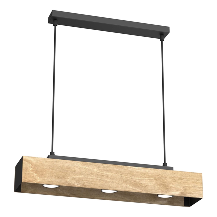 Hängeleuchte MAISON 3xGU10/8W/230V braun/Eiche