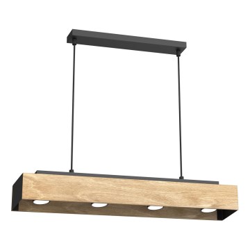Hängeleuchte MAISON 4xGU10/8W/230V braun/Eiche