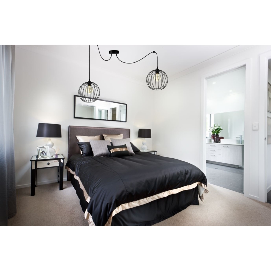 Hängeleuchte MATT 2xE27/60W/230V Spinne