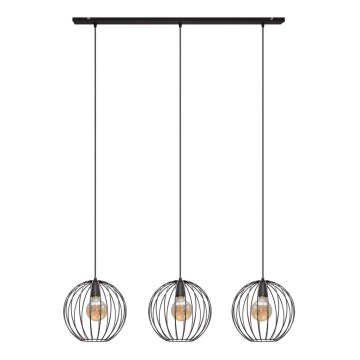 Hängeleuchte MERCURE 3xE27/15W/230V schwarz