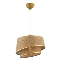 Hängeleuchte mit Kabel BARETTE 1xE27/60W/230V braun/gold