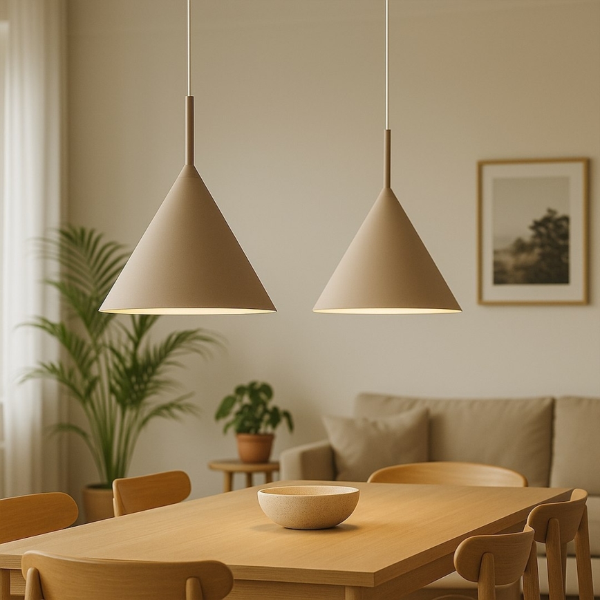 Hängeleuchte mit Kabel CAPITAL 1xGX53/15W/230V Ø 32 cm taupe