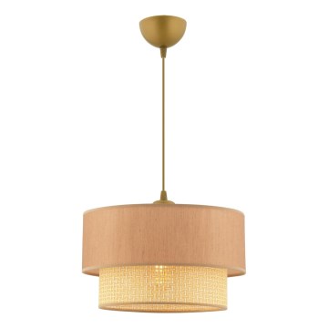Hängeleuchte mit Kabel ECHO 1xE27/60W/230V beige