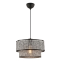 Hängeleuchte mit Kabel ECHO 1xE27/60W/230V grau/schwarz