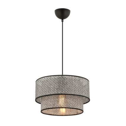 Hängeleuchte mit Kabel ECHO 1xE27/60W/230V grau/schwarz