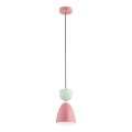 Hängeleuchte mit Kabel ENTORI 1xE27/15W/230V rosa/mintgrün