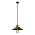Hängeleuchte mit Kabel MANAVGAT 1xE27/40W/230V schwarz/braun