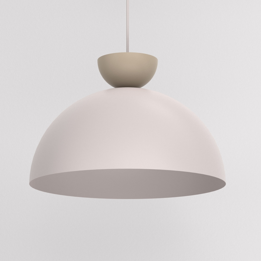 Hängeleuchte mit Kabel NEVIS 1xE27/15W/230V Ø 38 cm cremefarben
