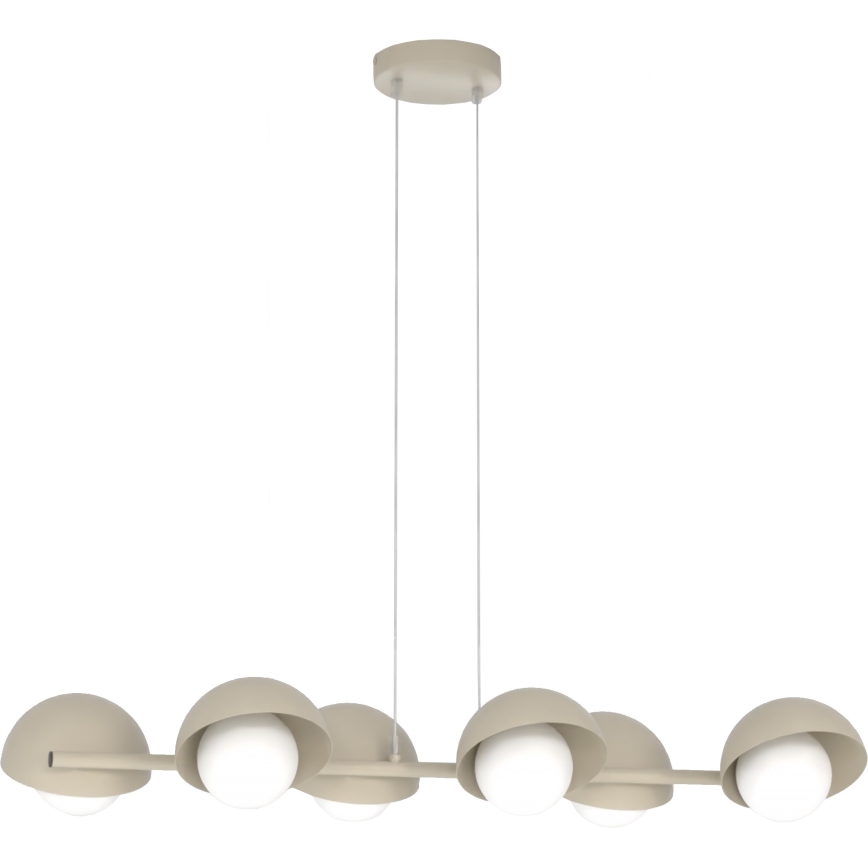 Hängeleuchte mit Kabelaufhängung BOOM 6xG9/8W/230V beige