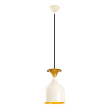 Hängeleuchte mit Kabelaufhängung SIVANI 1xE27/40W/230V weiß/kupfer