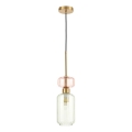 Hängeleuchte MOLLY 1xE14/40W/230V d 12 cm golden/grün/rosa