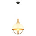 Hängeleuchte MONZA an Kabel 1xE27/40W/230V Ø 30 cm creme/gold