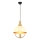 Hängeleuchte MONZA an Kabel 1xE27/40W/230V Ø 30 cm creme/gold